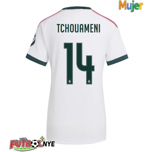 Camiseta Real Madrid Aurelien Tchouameni #14 Primera Equipación para mujer 2026-27 manga corta